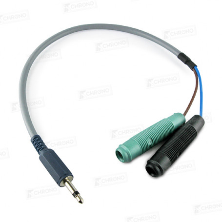Câble adaptateur jack en Y pour contacteur manuel de marque TAG Heuer Timing en vente sur ITS Chrono