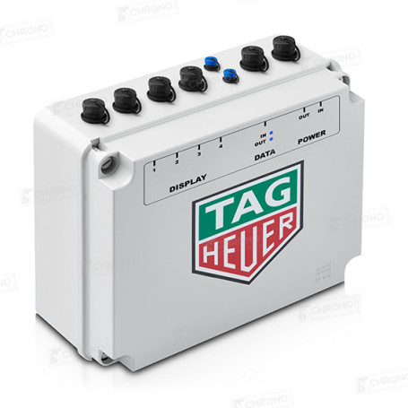 Boîtier de contrôle pour 4 lignes d'affichage matricielle à LED de marque TAG Heuer Timing en vente sur ITS Chrono