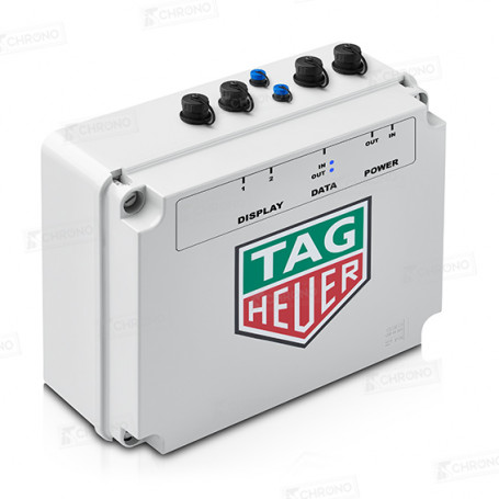 Boîtier de contrôle pour 2 lignes d'affichage matricielle à LED de marque TAG Heuer Timing en vente sur ITS Chrono