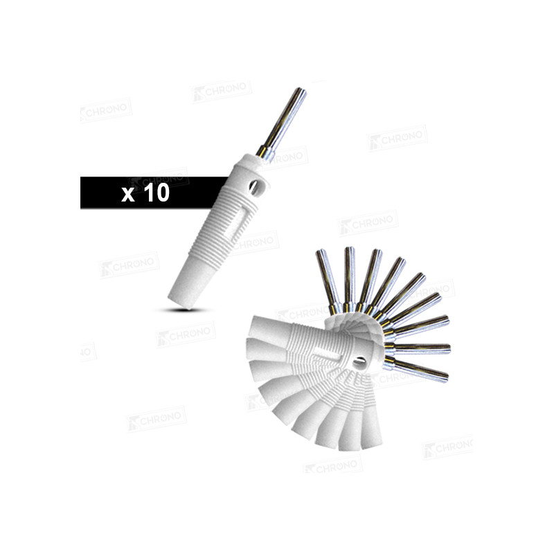 TRU COMPONENTS Fiche banane mâle, droit de la broche: 4 mm rouge 1 pc